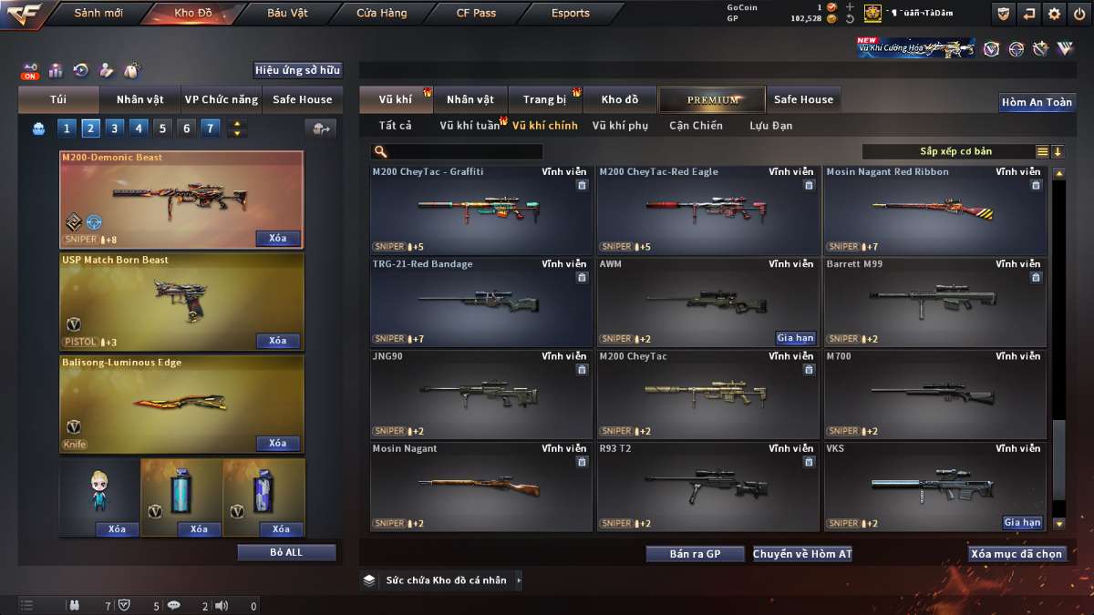 shop acc cf uy tin gia re